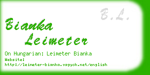 bianka leimeter business card